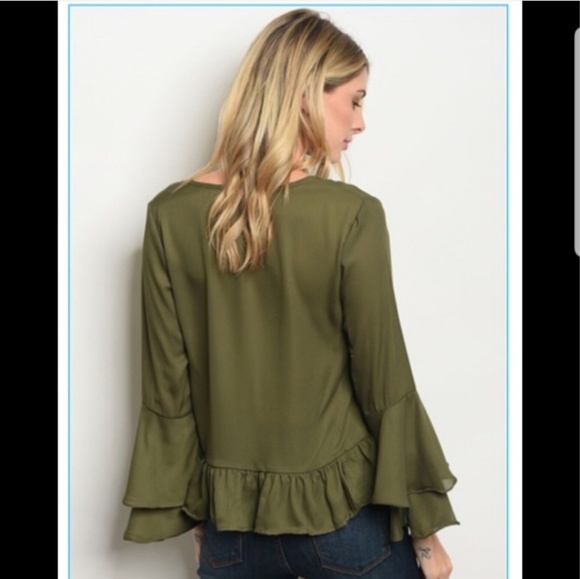 Available by Angela Fashion Tops - BRAND NEW Bell Sleeved Top